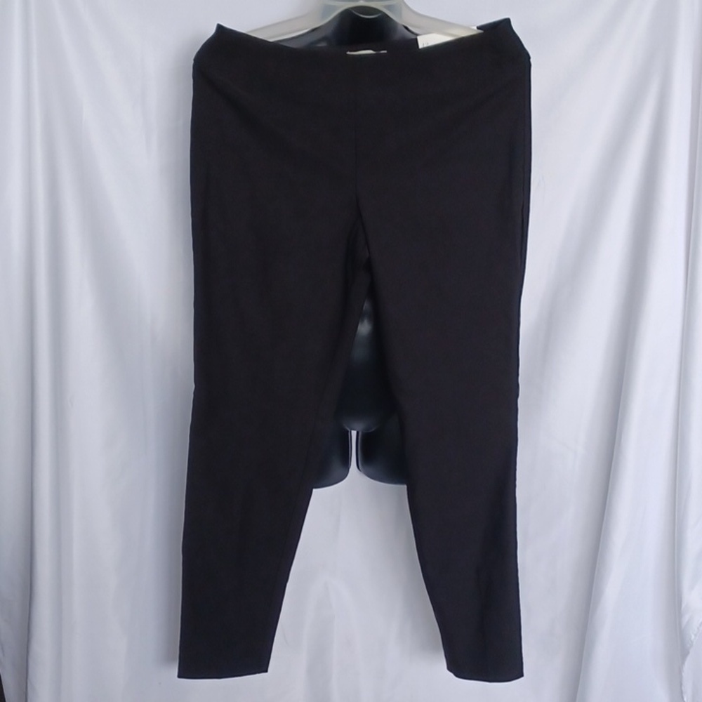 Est.1946 Women's Black Contemporary Slim Dress Trouser pull on Pant Size 12